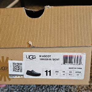 UGG Mens Ascot Black and Brown Shoes